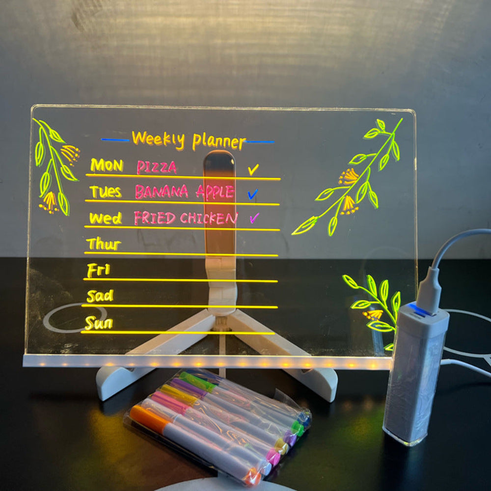 Brehn | Kreatives LED-Zeichnungsbrett für Kinder, wiederverwendbar, USB-betrieben, sicher für Kinder