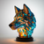 Künstlerische Tischlampe - AnimalGlow | Brehn