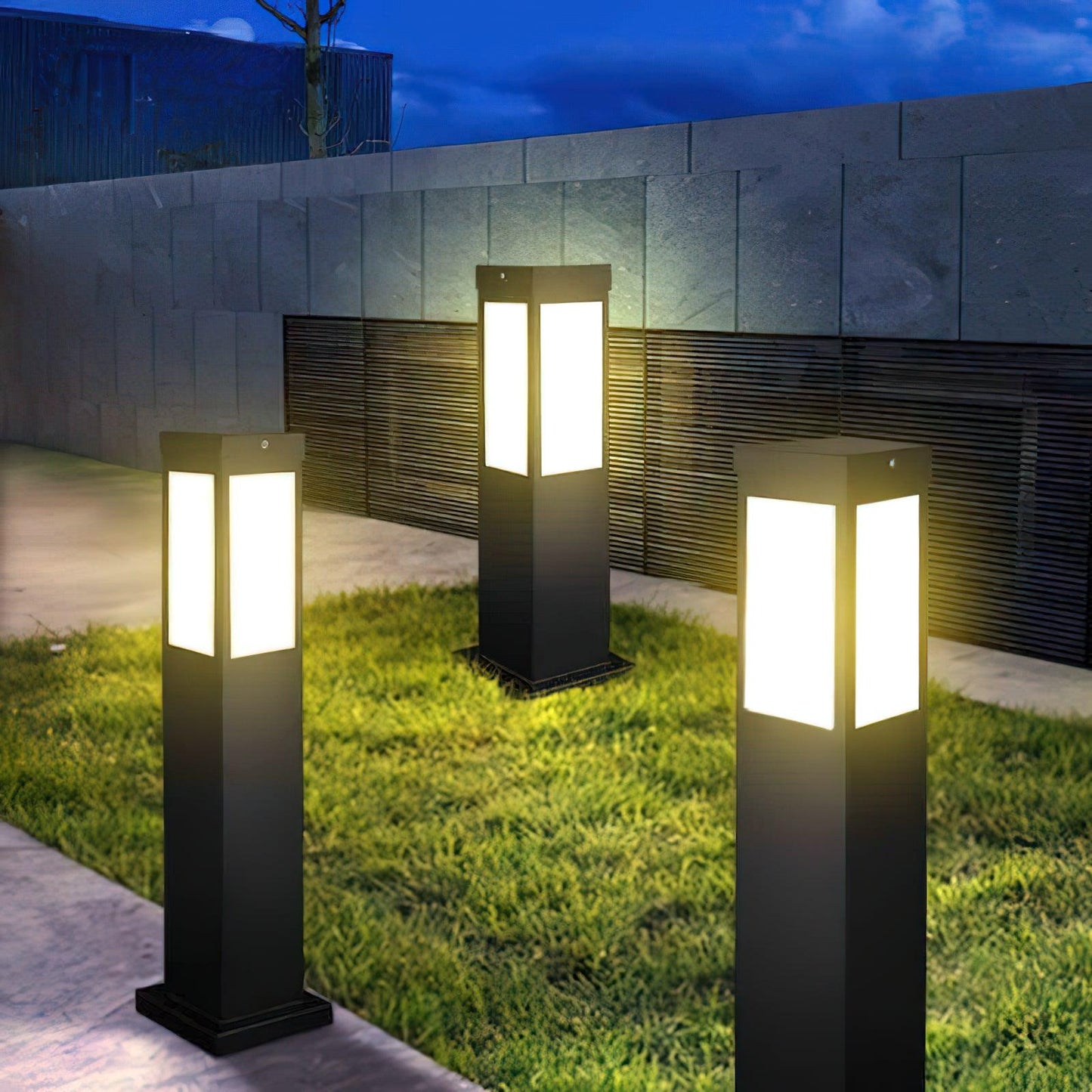 Moderne Außen-Bollard-Leuchte – Schlank und langlebig, wetterbeständig | Brehn