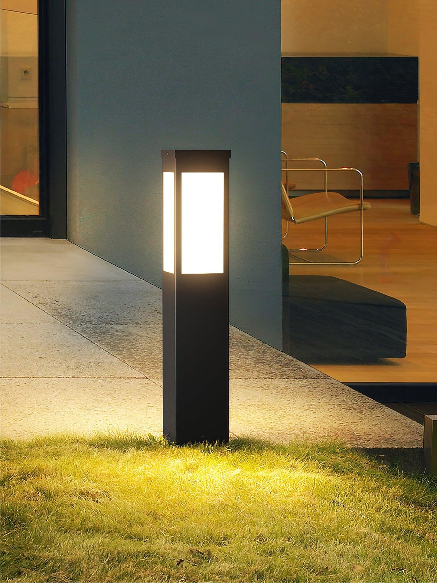 Moderne Außen-Bollard-Leuchte – Schlank und langlebig, wetterbeständig | Brehn