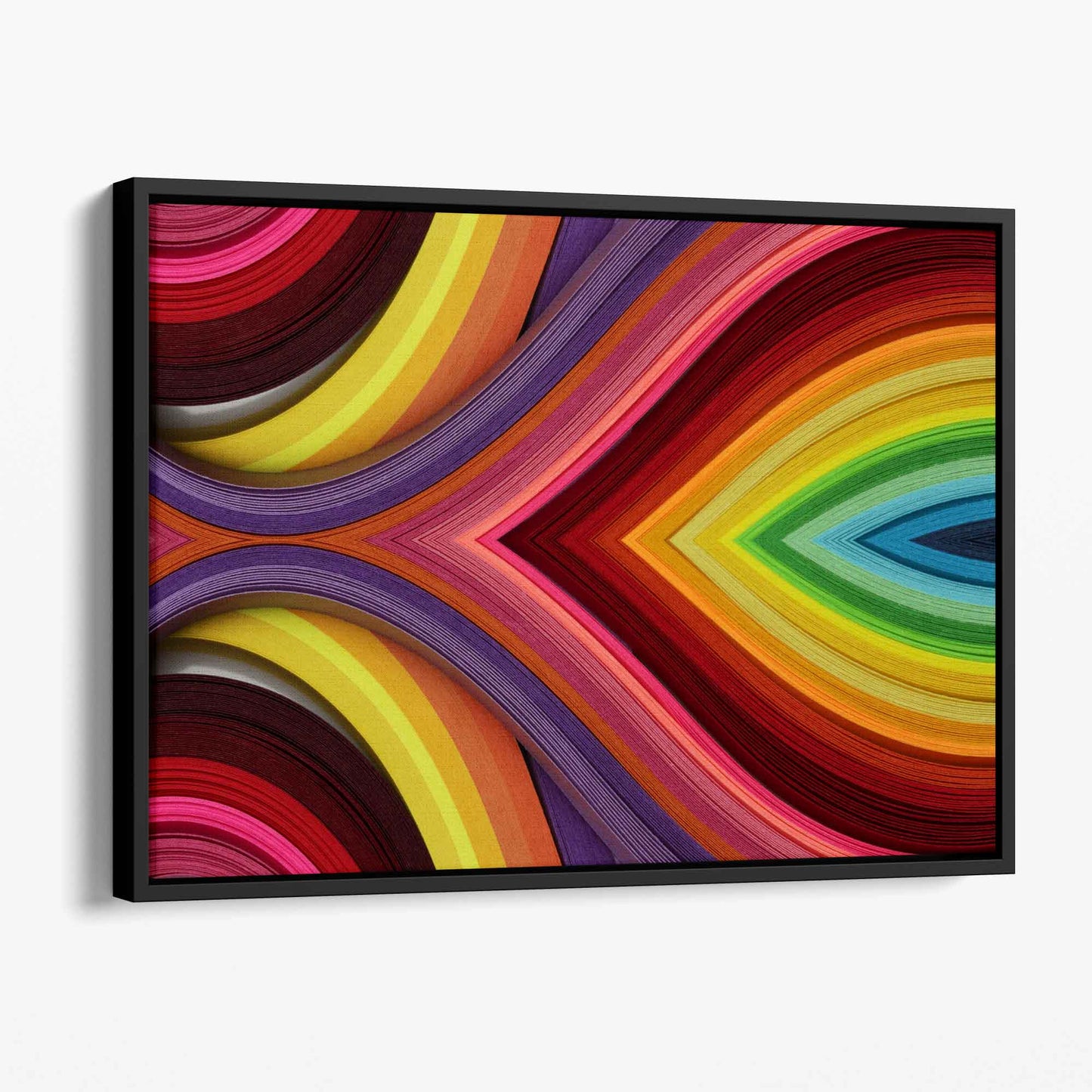 Abstrakter geometrischer Regenbogen-Wandkunst-Leinwanddruck