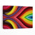 Abstrakter geometrischer Regenbogen-Wandkunst-Leinwanddruck