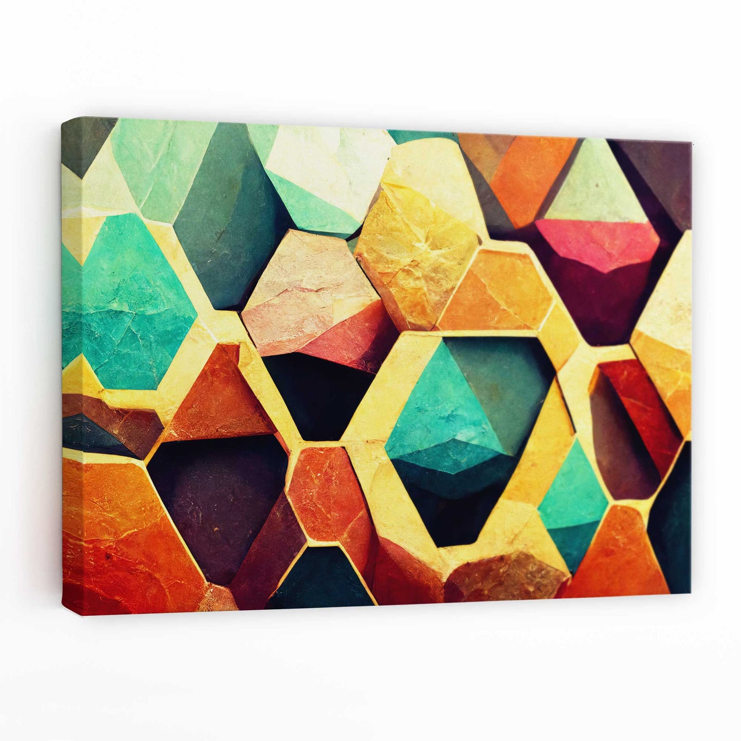Abstrakter geometrischer Leinwanddruck