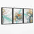 Abstraktes Wandbild aus Leinwand in Mintgrün und Grau (Mixed Media)