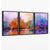 Abstraktes Wandbild „Fliederwald“ auf Leinwand