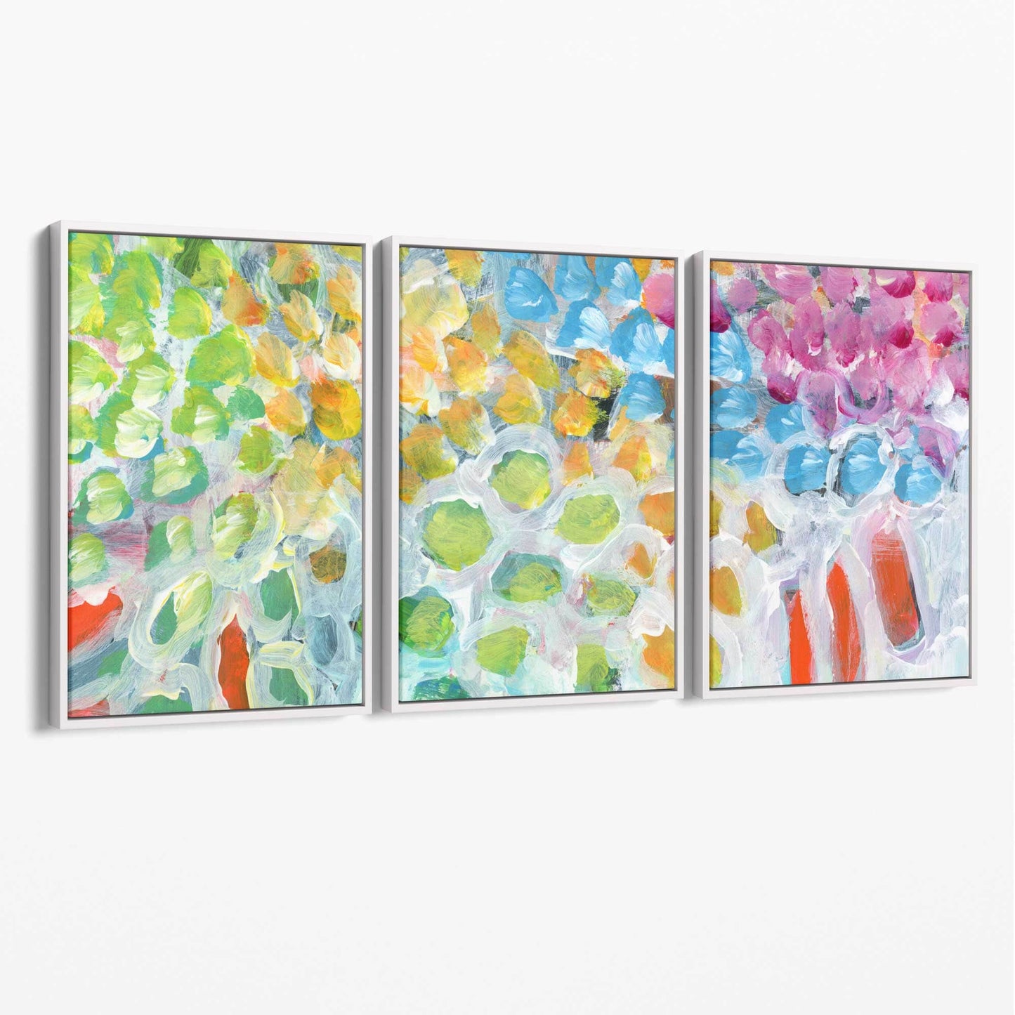 Abstrakte Kunst Sommerfrüchte Leinwand
