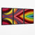 Abstraktes geometrisches Regenbogen-Wandbild auf Leinwand