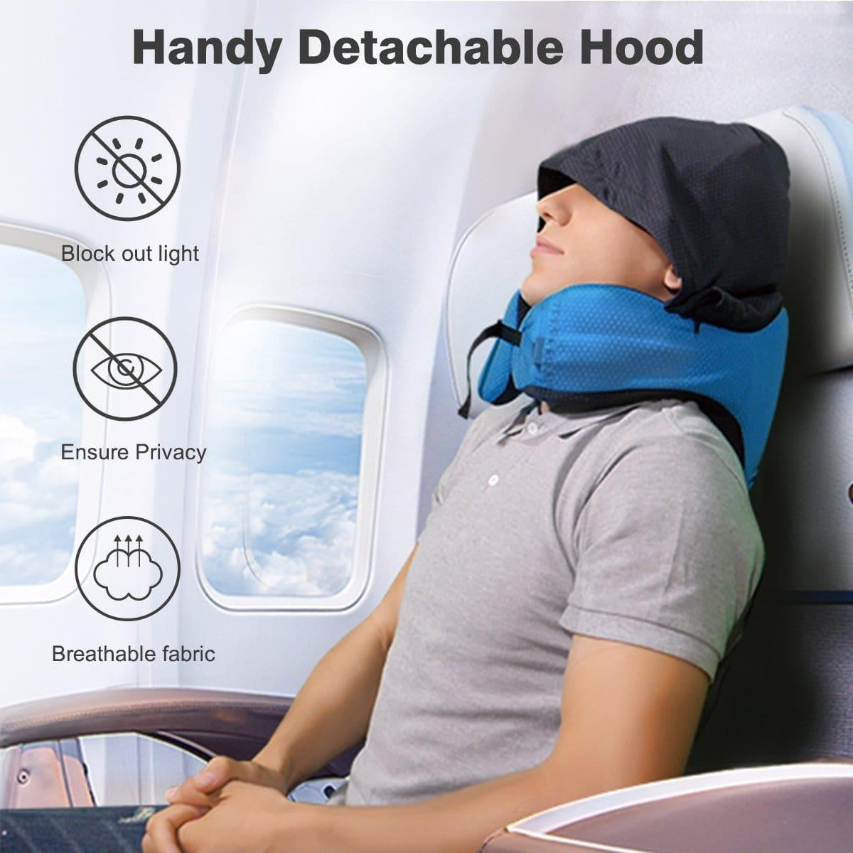6 in 1 Ergonomisches Kapuzen-Reise-Kissen | Brehn
