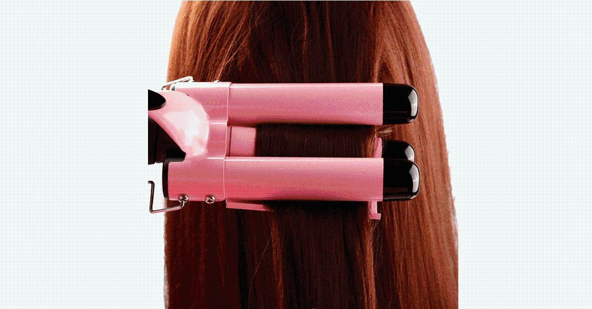 Neue Generation LCD-Display Triple Barrel Lockenstab – Der beste Weg, um perfekte Locken zu bekommen | Brehn