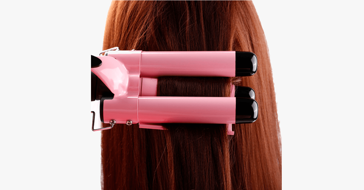 Dreifach-Lockenstab in Salonqualität, für perfekte, schnelle Locken und tiefe Wellen
