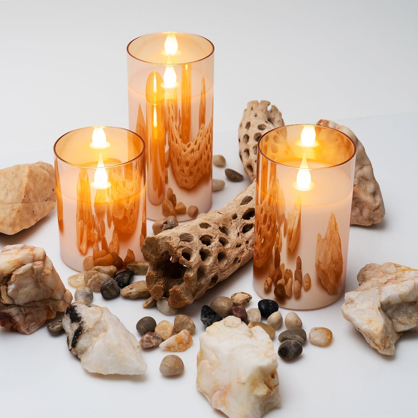 Brehn | LuxeLumen LED Kerzen Set | Elegante LED Kerzen mit Fernbedienung für stimmungsvolle Atmosphäre