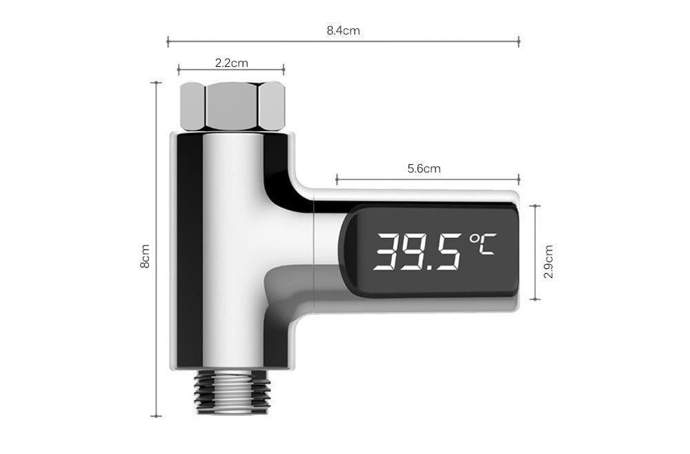 Digital Selbstbetriebenes Duschthermometer | Brehn