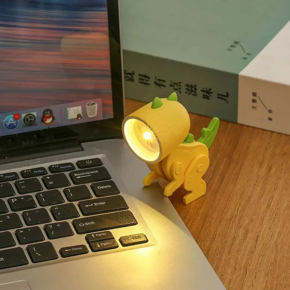 Niedliche Dinosaurier LED Tischlampen – Verstellbare Tierfiguren Nachtlichter für Kinder | Brehn