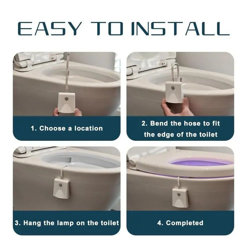 LED Toilettenlicht mit Bewegungssensor – Praktisches Geschenk