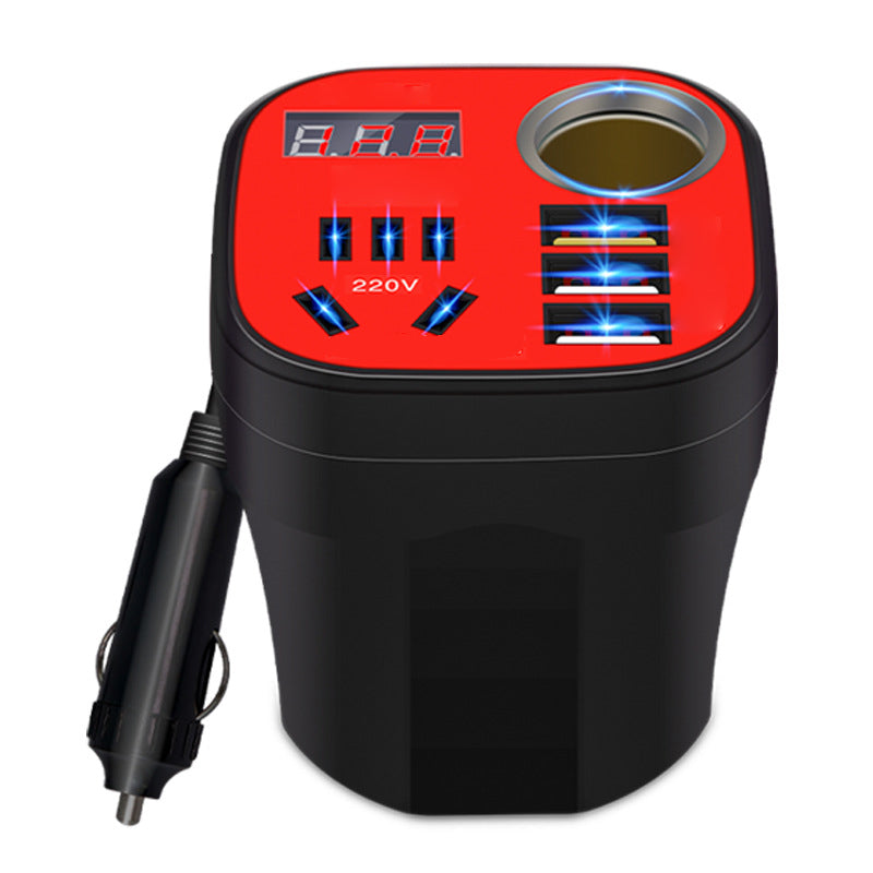 Auto montierter Becher Typ Inverter Konverter QC Ladegerät | Brehn