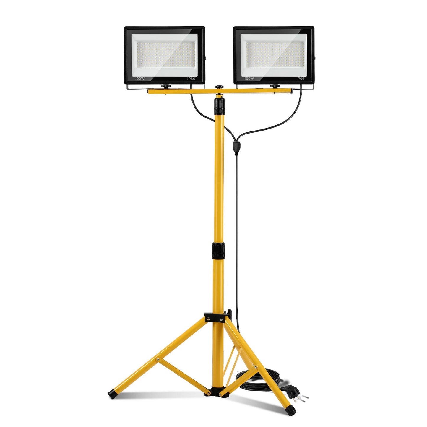 LED Baustrahler 2 x 50W/100W/200W mit Stativ Einstellbar | Brehn