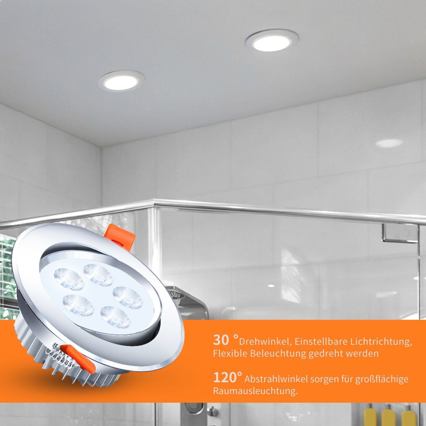 LED Einbaustrahler LED Spot 3W Kaltweiß/Warmweiß | Brehn