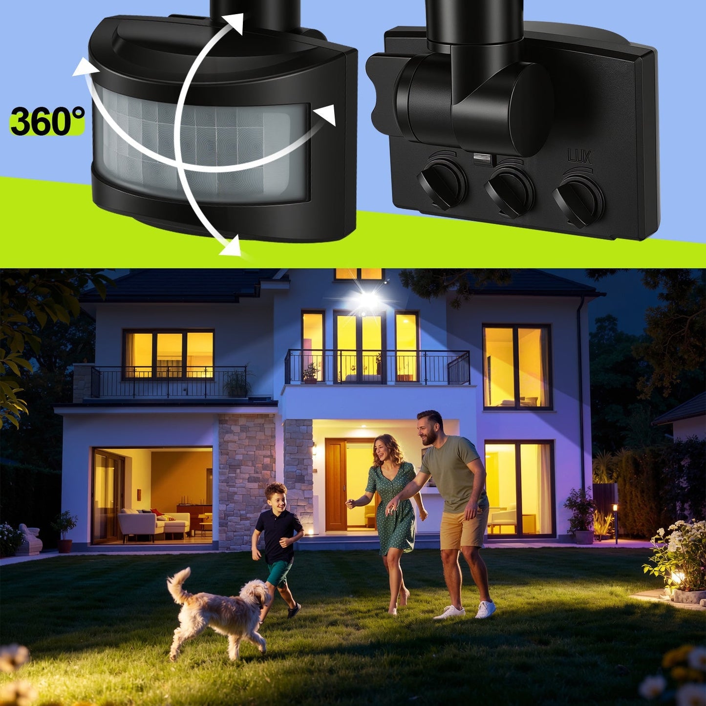 LED Fluter mit Bewegungsmelder Kaltweiß 10W-100W(kein Stecker) | Brehn