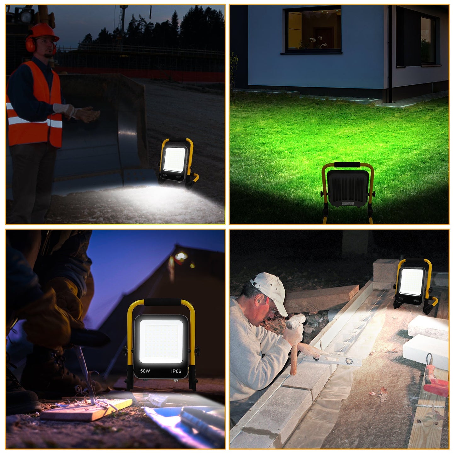 LED Baustrahler 50W-200W Kaltweiß IP66 | Brehn