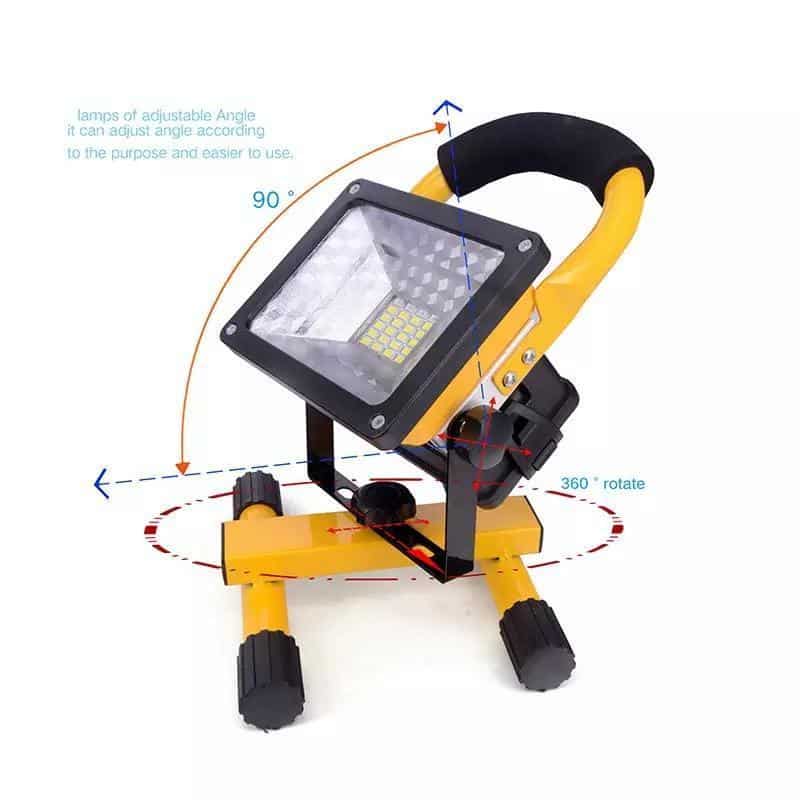 LED 50W Außenstrahler/Arbeitsleuchte (batteriebetrieben/stromversorgt) | Brehn