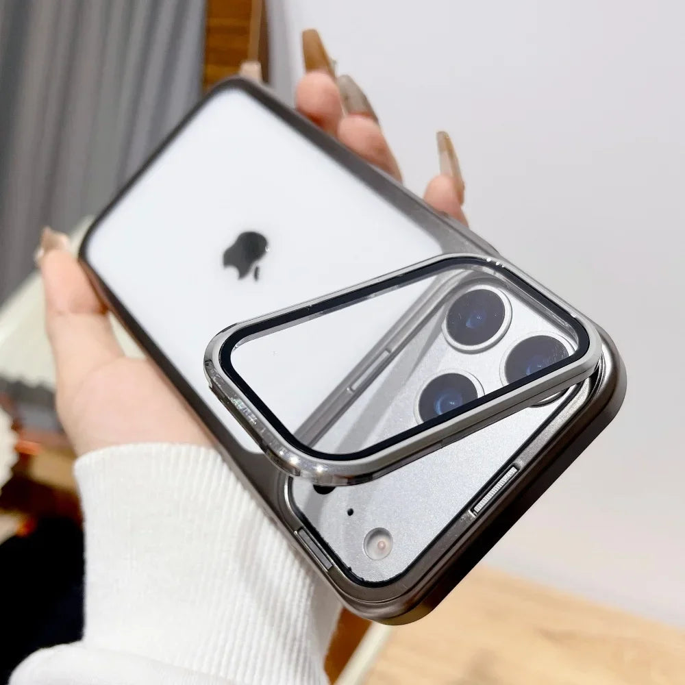 Ultrafeine Premium-Hülle mit faltbarem Kameraständer für iPhone 17-Serie