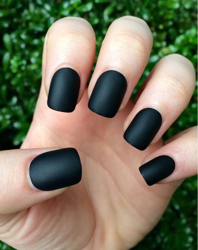 Mitternachtsmatte schwarze Nagellack | Brehn