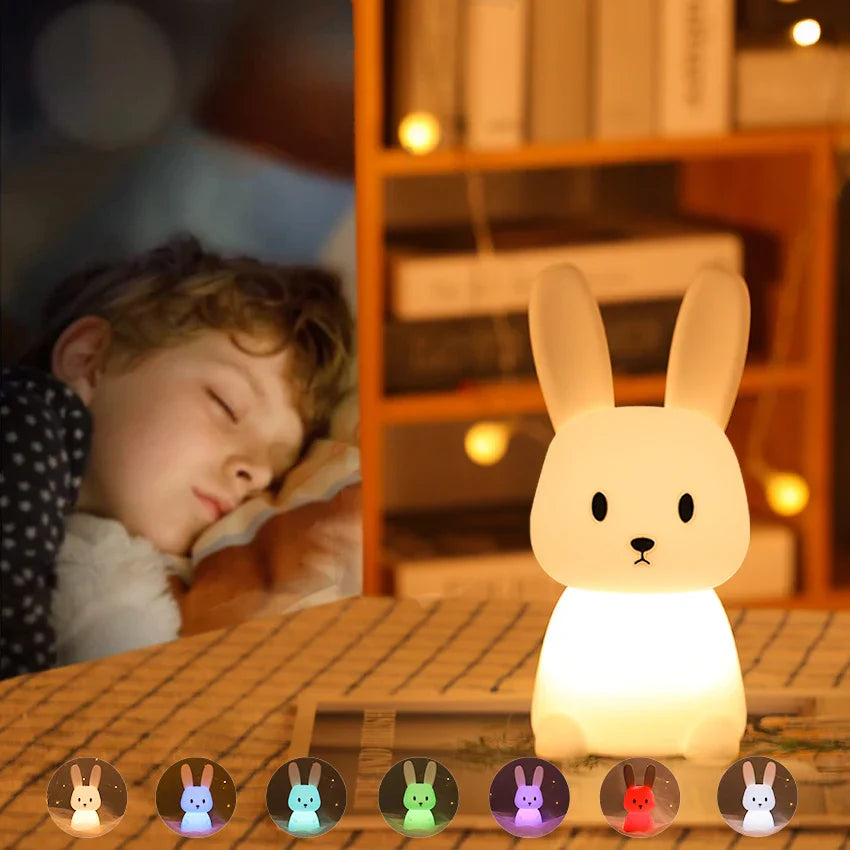 LED Nachtlicht für Kinder – Dimmbare Nachtlampe mit -Design, USB Aufladbar, Berührungssteuerung | Brehn
