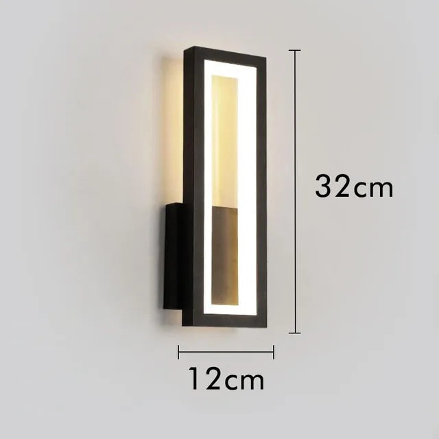 Moderne LED-Wandlampe für den Innenbereich im minimalistischen Design – Stilvolle Wandlampe für Wohnzimmer & Flur | Brehn