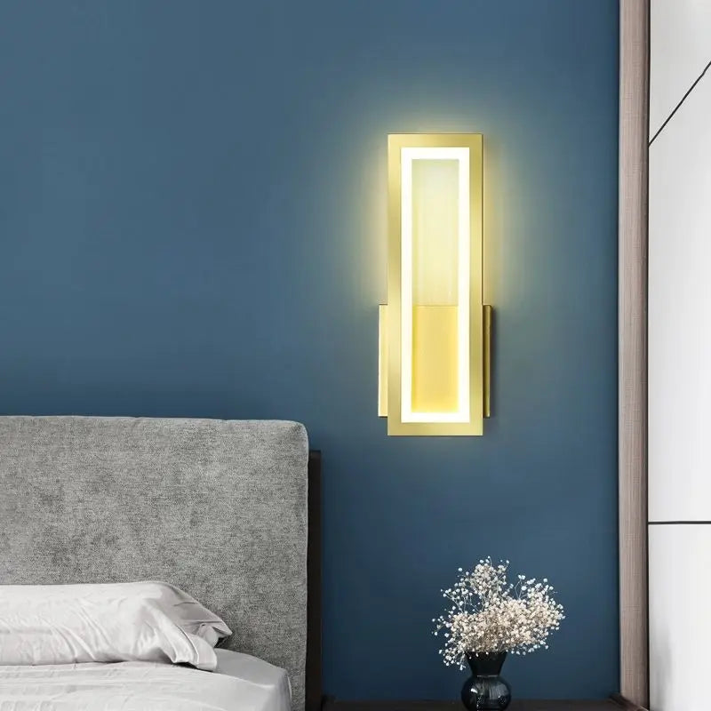 Moderne LED-Wandlampe für den Innenbereich im minimalistischen Design – Stilvolle Wandlampe für Wohnzimmer & Flur | Brehn