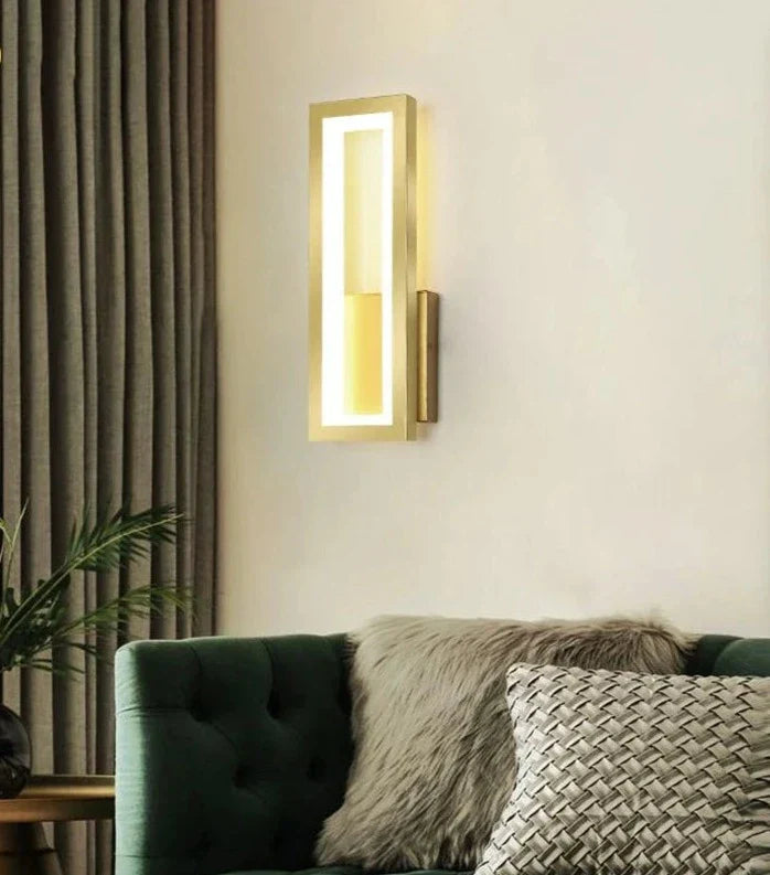 Moderne LED-Wandlampe für den Innenbereich im minimalistischen Design – Stilvolle Wandlampe für Wohnzimmer & Flur | Brehn