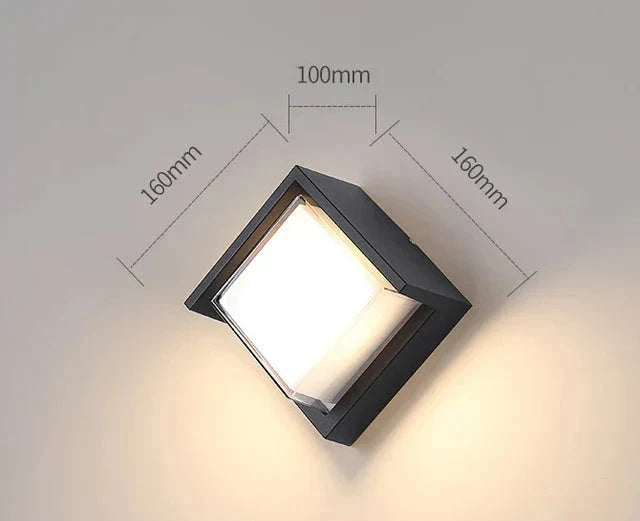 Moderne Wandleuchte für den Außenbereich – Wetterfeste LED-Außenleuchte für Terrasse & Garten | Brehn