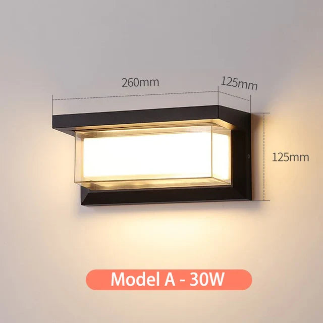 Stylische Wetterfeste Außenwandlampe
