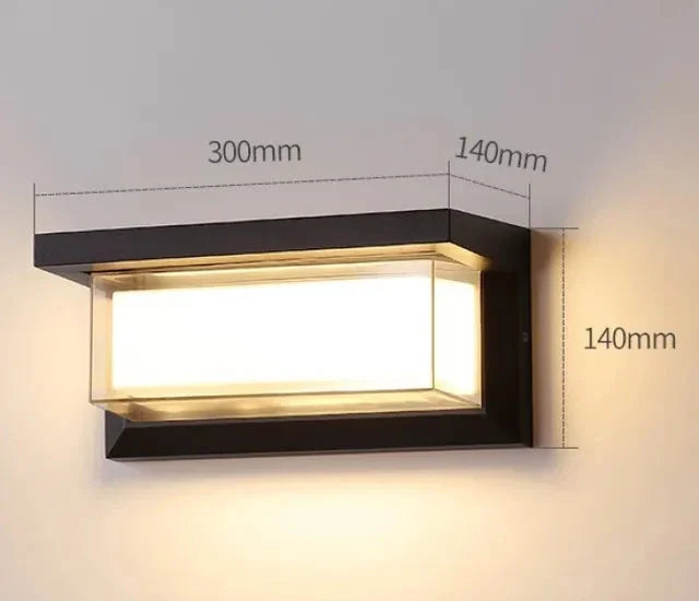 Moderne Wandleuchte für den Außenbereich – Wetterfeste LED-Außenleuchte für Terrasse & Garten | Brehn