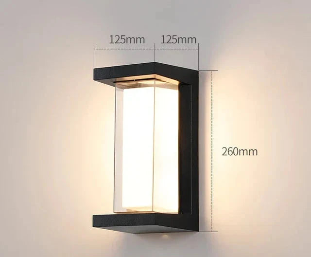Moderne Wandleuchte für den Außenbereich – Wetterfeste LED-Außenleuchte für Terrasse & Garten | Brehn