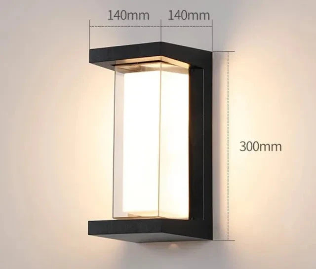 Moderne Wandleuchte für den Außenbereich – Wetterfeste LED-Außenleuchte für Terrasse & Garten | Brehn