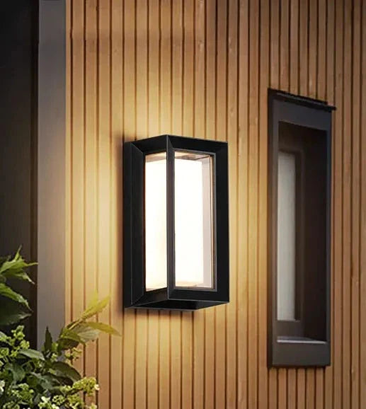 Moderne Wandleuchte für den Außenbereich – Wetterfeste LED-Außenleuchte für Terrasse & Garten | Brehn