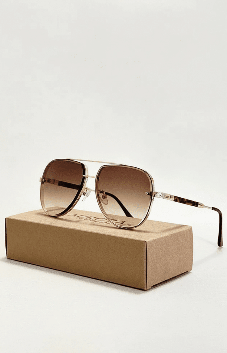 Aviator-Sonnenbrille UV400 mit Entspiegelung | Brehn