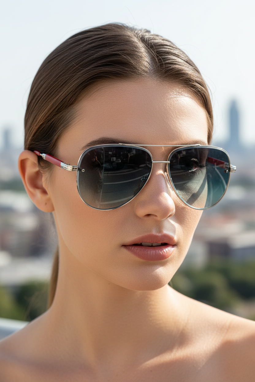 Aviator-Sonnenbrille UV400 mit Entspiegelung | Brehn
