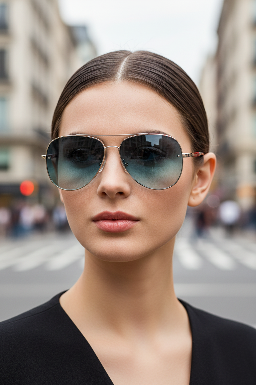 Aviator-Sonnenbrille UV400 mit Entspiegelung | Brehn