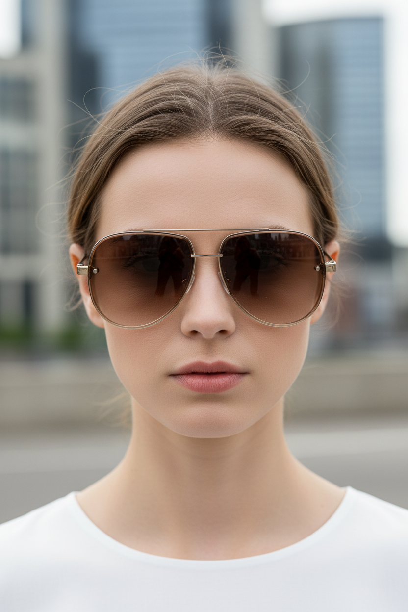 Aviator-Sonnenbrille UV400 mit Entspiegelung | Brehn
