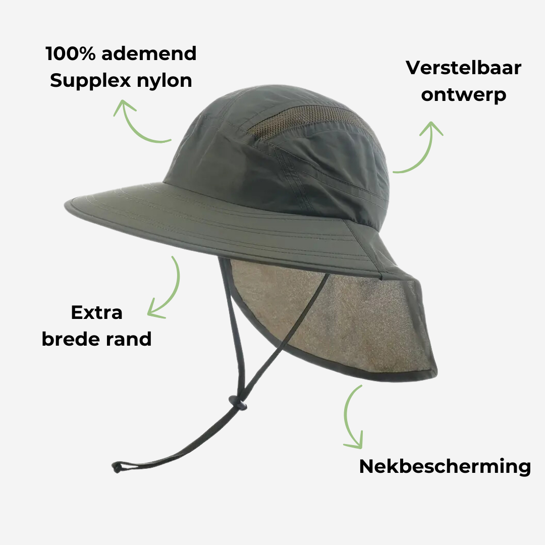 Brehn | Sonnenhut - Nackenschutz - Breite Krempe