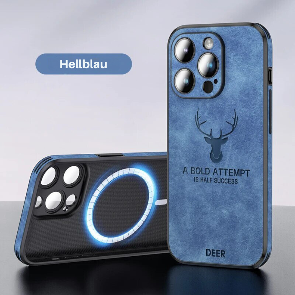 Brehn | Deer - Luxuriöse Leder-iPhone-Hülle mit stilvollem Design und stoßfestem Schutz