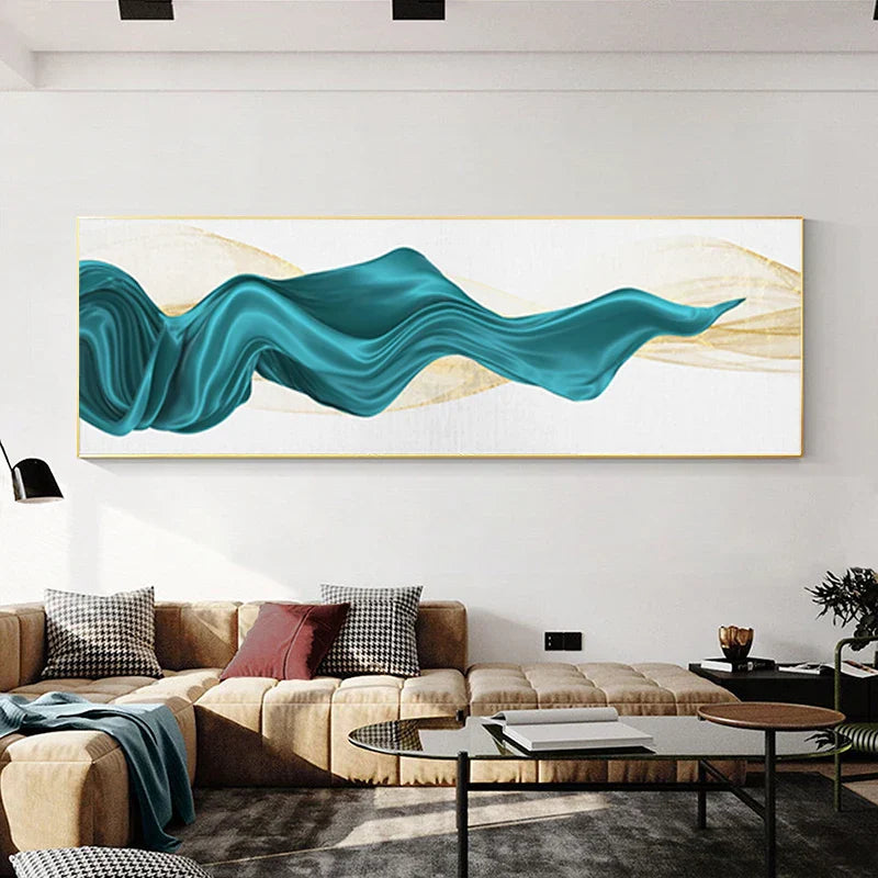 Leichte Luxus Fließende Abstrakte Band Wandkunst Fein Kunst Leinwanddrucke Weitformatbild Für Über Dem Bett Bilder Für Über Der Couch