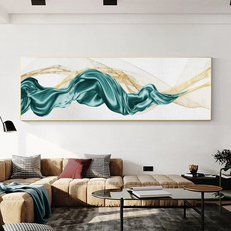 Leichte Luxus Fließende Abstrakte Band Wandkunst Fein Kunst Leinwanddrucke Weitformatbild Für Über Dem Bett Bilder Für Über Der Couch