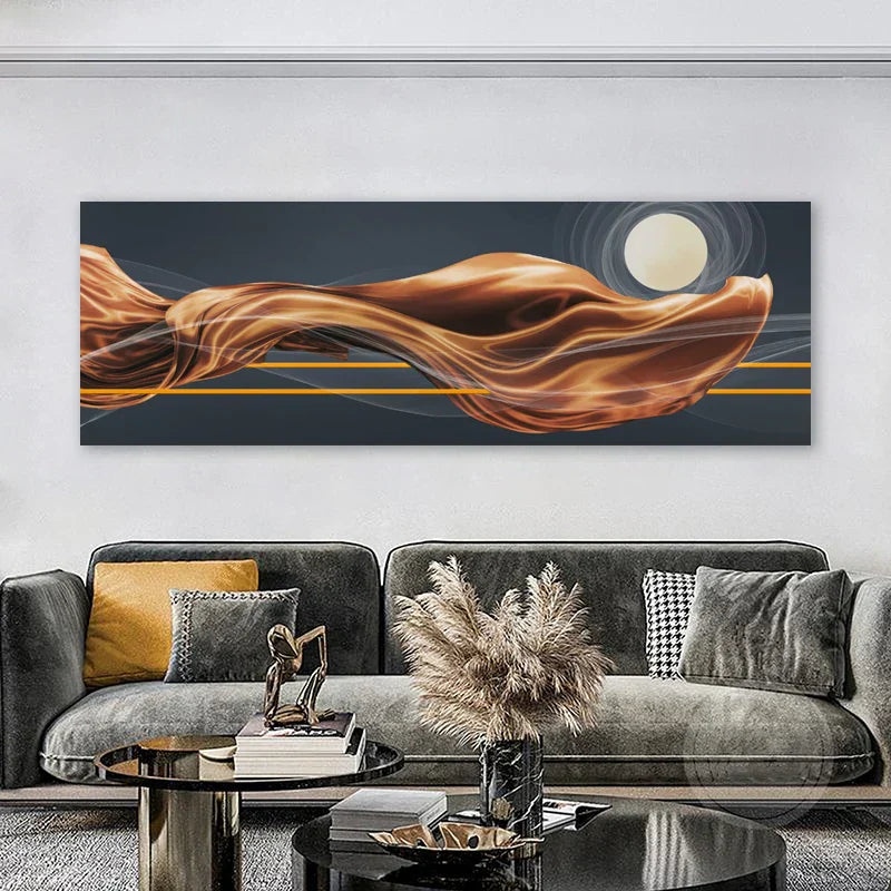 Leichte Luxus Fließende Abstrakte Band Wandkunst Fein Kunst Leinwanddrucke Weitformatbild Für Über Dem Bett Bilder Für Über Der Couch