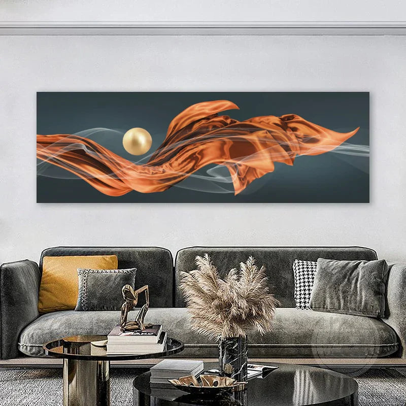 Leichte Luxus Fließende Abstrakte Band Wandkunst Fein Kunst Leinwanddrucke Weitformatbild Für Über Dem Bett Bilder Für Über Der Couch