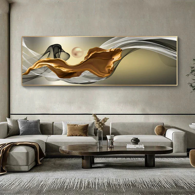 Leichte Luxus Fließende Abstrakte Band Wandkunst Fein Kunst Leinwanddrucke Weitformatbild Für Über Dem Bett Bilder Für Über Der Couch