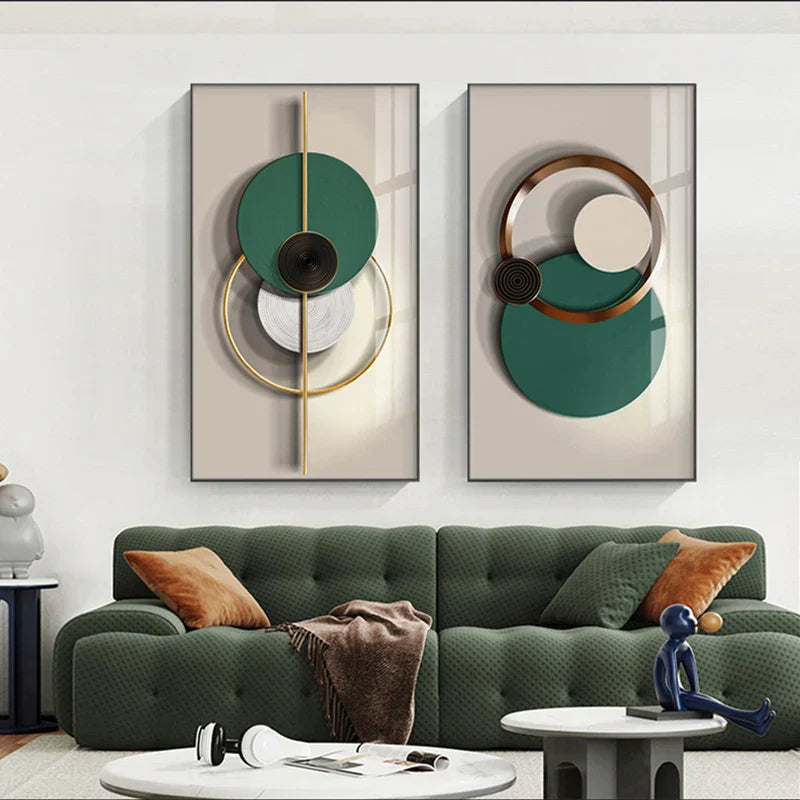 Leichte Luxus Moderne Ästhetik Sonne & Mond Wandkunst Feine Kunst Leinwanddrucke Bilder Für Wohnzimmer Esszimmer Home Office Innendekor