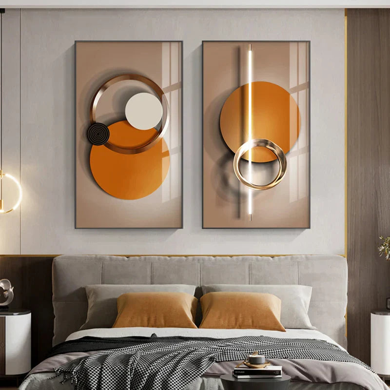 Leichte Luxus Moderne Ästhetik Sonne & Mond Wandkunst Feine Kunst Leinwanddrucke Bilder Für Wohnzimmer Esszimmer Home Office Innendekor