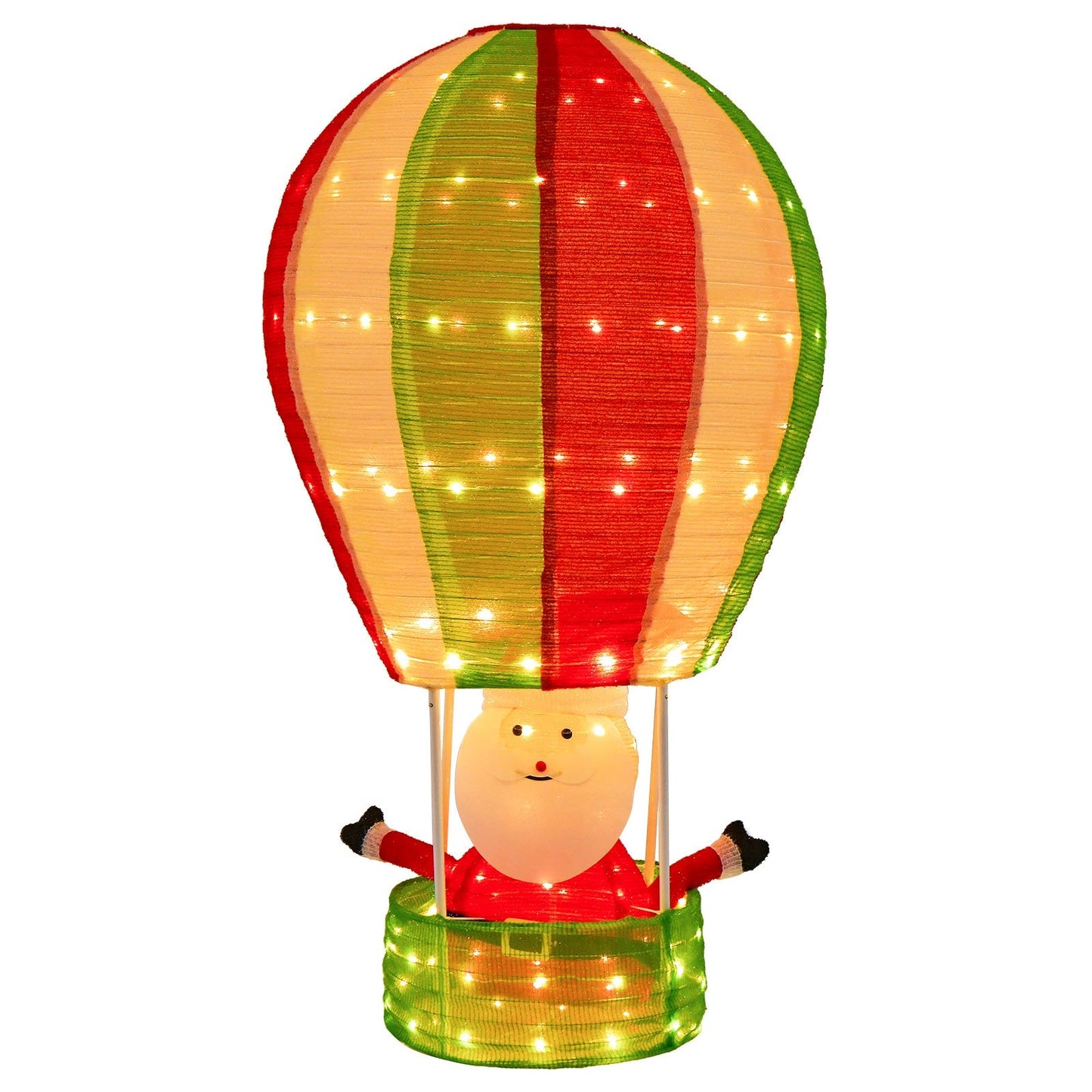 Brehn | GlowBalloon – Pop-up-Weihnachtsdekoration mit LED-Weihnachtsmannanzeige